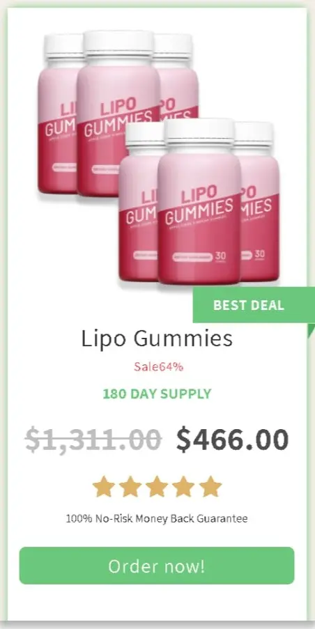 Lipo Gummies offer package price